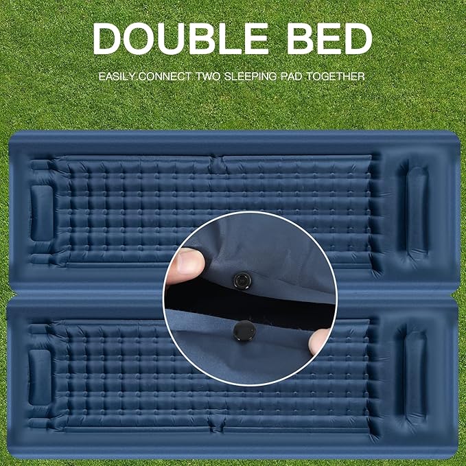 Sleeping Pad for Camping, Extra Thick 5 Inch Camping Mat Sleeping Mat Camping Sleeping Pads with Built-in Foot Pump for Camping,Hiking,Tent,Traveling