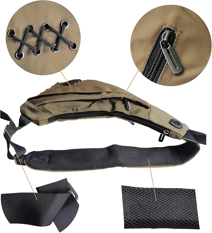 Nylon Sling Chest Bag Daypack Bicycle Travel Gym Backpack