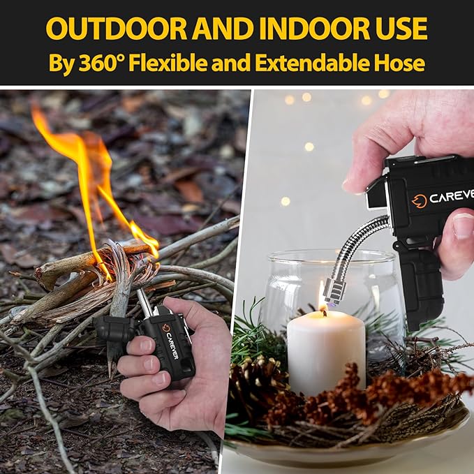 Electric Lighters Waterproof Gifts for Men: 360 Flexible USB Plasma Arc Camping Lighter - Christmas Stocking Stuffers for Adults Him Dad Husband Birthday Flameless Outdoor Grill Hunting Survival Gear