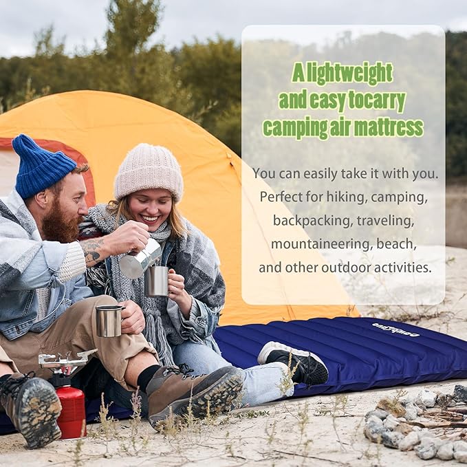 UltraComfort Camping Sleeping Pad - Single, Lightweight & Durable Camping Mattress Pad and Sleeping pad for Camping