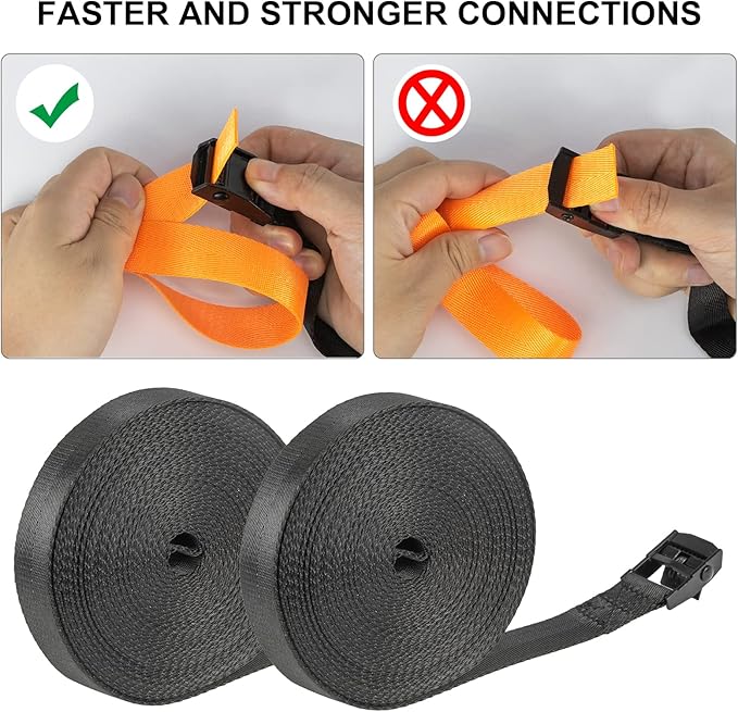 Hand Rope Chain Saw - 48" pocket chainsaw directly connected to 66 ft ropes to form high tree limb rope chainsaw for camping survival and tree pruning