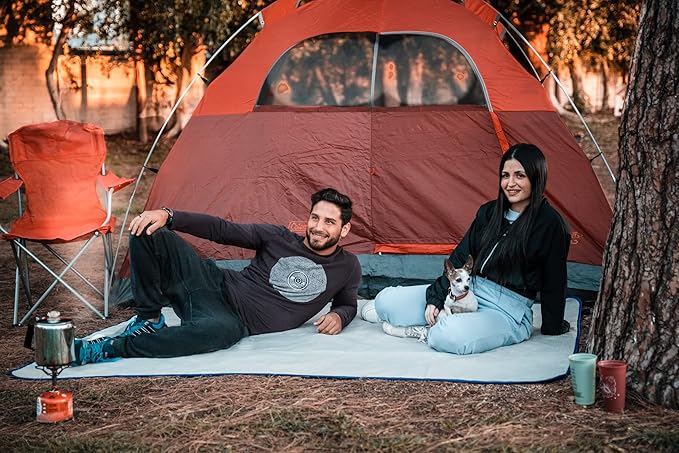 Waterproof Outdoor Blanket Large Fleece Stadium & Camping Blankets for Cold Weather. Perfect for Outdoors, Car, Dogs, Picnic. Windproof, Quilted, Extra Warm, Machine Washable