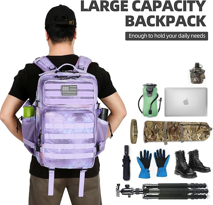 Military Tactical Backpack Hiking Backpacks Tactical Gear Camo Back Pack Army Molle Bag Rucksack Fitness Daypack