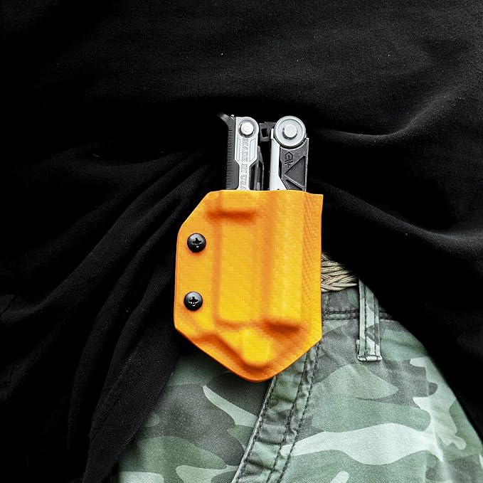 Clip & Carry Kydex Multitool Sheath for Gerber Center-Drive w/Optional Bit Sidecar Holder ~ Made in USA (Multi-Tool & Bits not Included) Multi Tool Holster