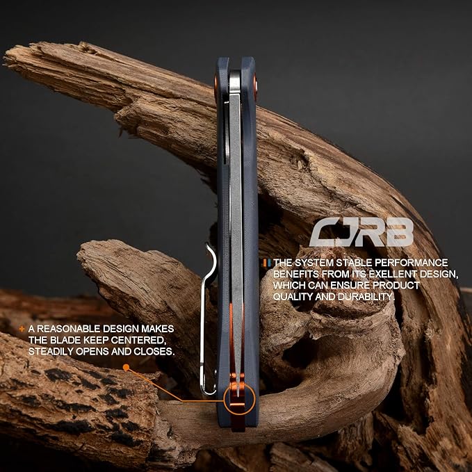 CJRB Folding Knife Gobi(J1906) Stonewash D2 Steel Balde G10 Tactical Handle Pocket Folding Knife EDC