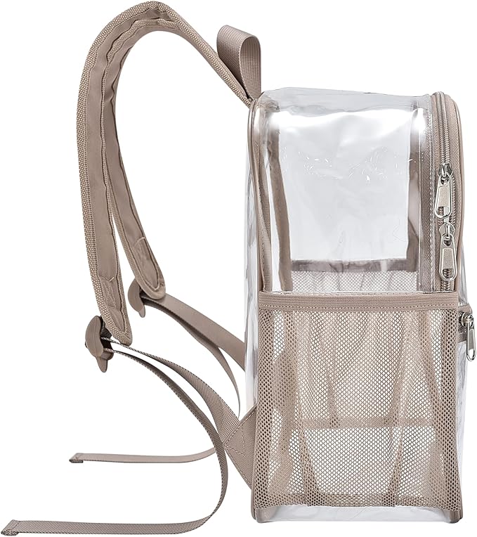 USPECLARE Clear Backpack for Stadium Approved 12×6×12, Water proof Clear Bag for Stadium Events and Concert Work Sport Event