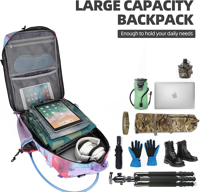 Military Tactical Backpack for Men and Women 45L Army 3 Day Assault Pack Dag with Molle Bag Rucksack
