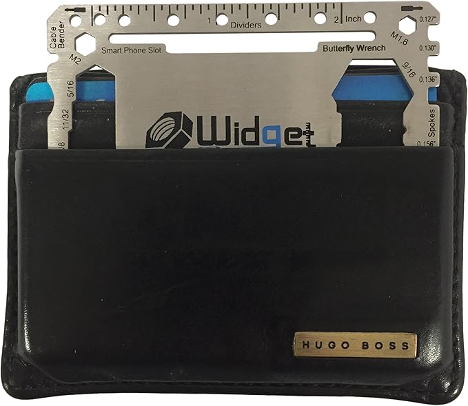 W4W, Multi purpose survival Pocket tool - 43 in 1 - credit card wallet size Ninja Multitool (Silver)