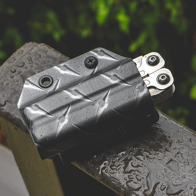 Clip & Carry Kydex Multitool Sheath for Leatherman Wingman/Sidekick/REBAR/REV - Made in USA (Multi-Tool not Included) EDC Multi Tool Sheath Holder Holster Cover