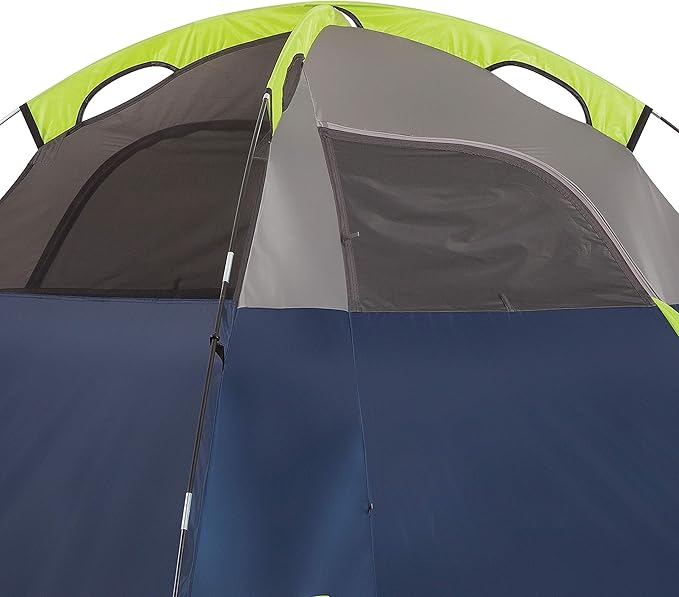 Coleman Sundome 6-Person Tent with Rainfly, Weatherproof Tent Sets Up in 10 Mins