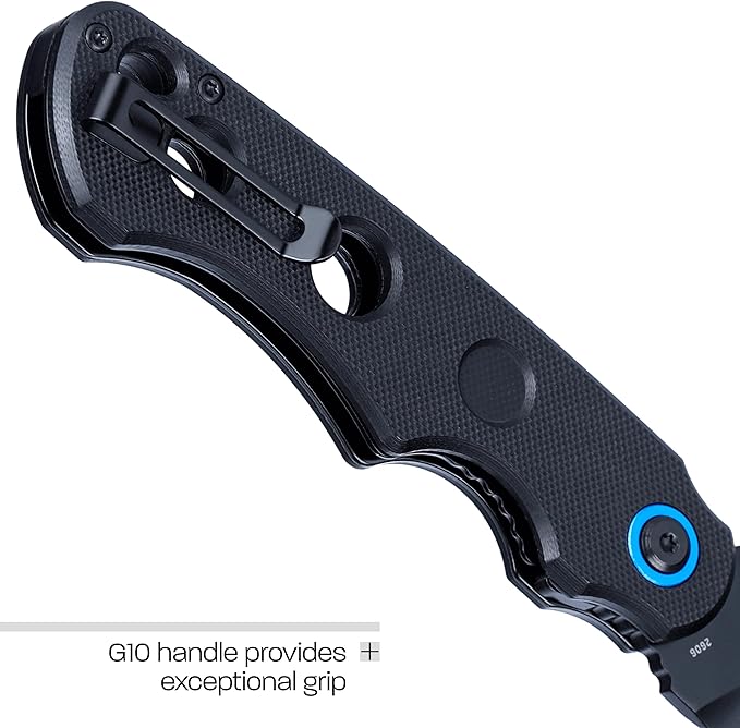 CRKT A.B.C. EDC Folding Pocket Knife: Every Day Carry Assisted Opening, IKBS Ball Bearing Pivot, Liner Lock, G10 Handle 2606