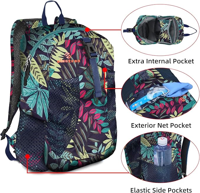 sinotron 22L Lightweight Packable Hiking Backpack, Small Hiking Backpack Day Pack for Women Men Travel Camping Vacation