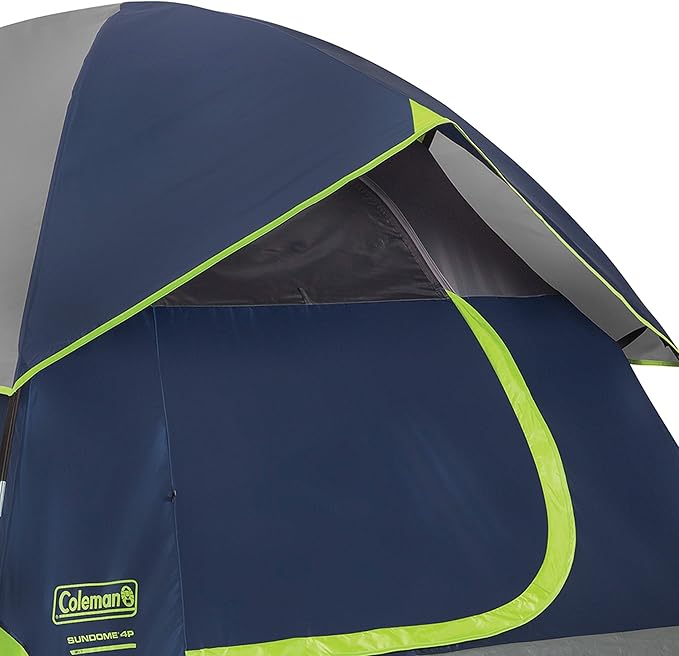 Coleman Sundome 6-Person Tent with Rainfly, Weatherproof Tent Sets Up in 10 Mins