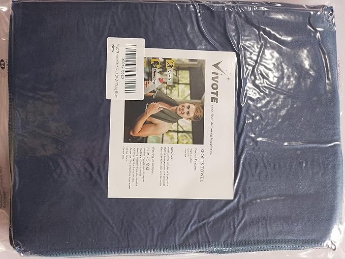 VIVOTE Microfiber Gym Towels Sports Sweat Towel Super Absorbent Ultra Soft Multi-Purpose Man Women Fitness Workout Travel Camping Hiking Yoga 16 Inch X 32 Inch