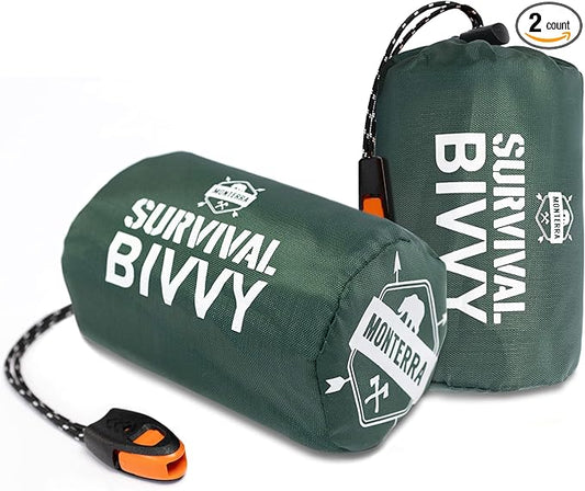 Emergency Survival Bivvy, Sleeping Bag, Hiking Essentials, Bivy Sack, Outdoor Gear and Equipment, Camping Accessories.