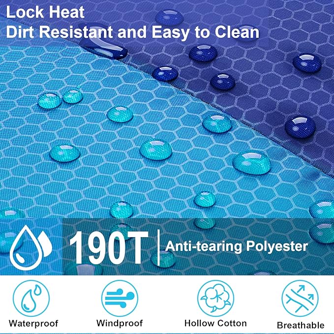 Sleeping Bag anngrowy Camping Sleeping Bags for Adults Kids Ultralight Backpacking Emergency 4 Season Cold Weather Summer Winter Waterproof Compact Cotton Sleeping Bag, Outdoor Mountaineering, Hiking