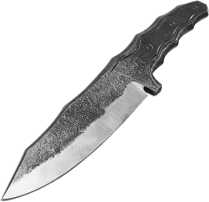 Toferner Hand Forged Knife Crocodile with Sheath, Vintage Knife for Antique Collection, Genuine Leather Case, Hardened Blade, Hand Made Craft, Gift Idea for Men