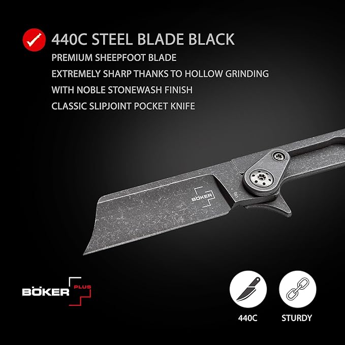 BOKER PLUS® Fragment Mini EDC Pocket Knife - Keychain Box Cutter Knife – two-hand-opening EDC Keychain Folding Knife