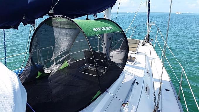 Instant Pop up Screen Tent for Camping, Noseeum Netting has Finer Mesh Than a Mosquito Net (Tarp Floor)