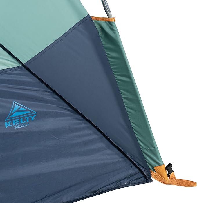 Kelty Wireless Freestanding Car Camping Tent, 2 4 or 6 Person Sleeping Capacity, Two Doors + Two Vestibules, Campground Festival Backyard Shelter, 2022