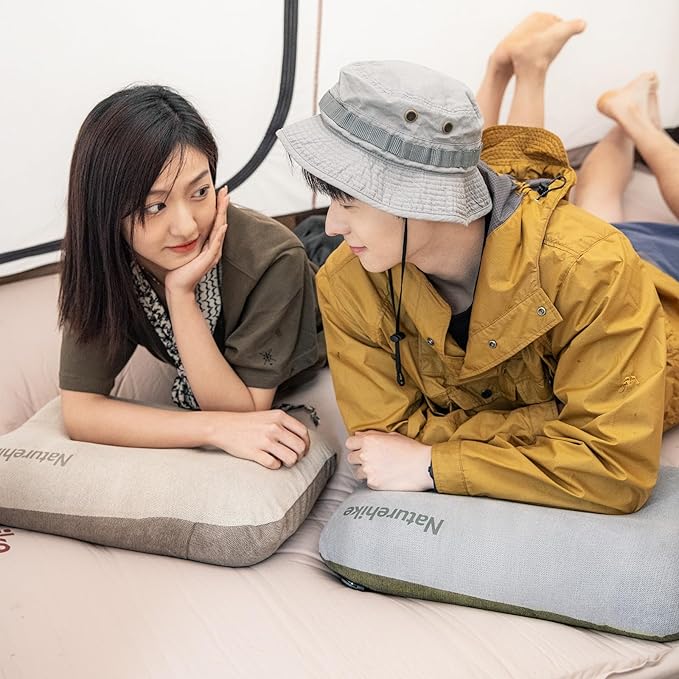 Naturehike Camping Pillow Protectors Cover Case, 20×14in, Soft Touch, Skin-Friendly, Removable, Machine Washable, Fade Resistant, Durable (Grey)