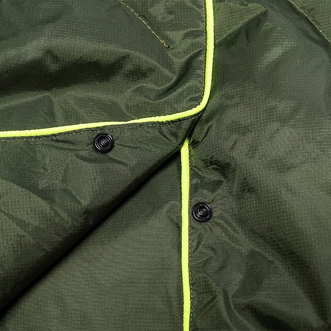 Pelican Outdoor Woobie Camping Accessories - Blanket - Poncho Liner w/Carry Bag - [Water Resistant] [600 Duck Down Fill] - Light, Soft, Warm Travel Blanket - Camping Gifts for Hiking, Picnic - Olive