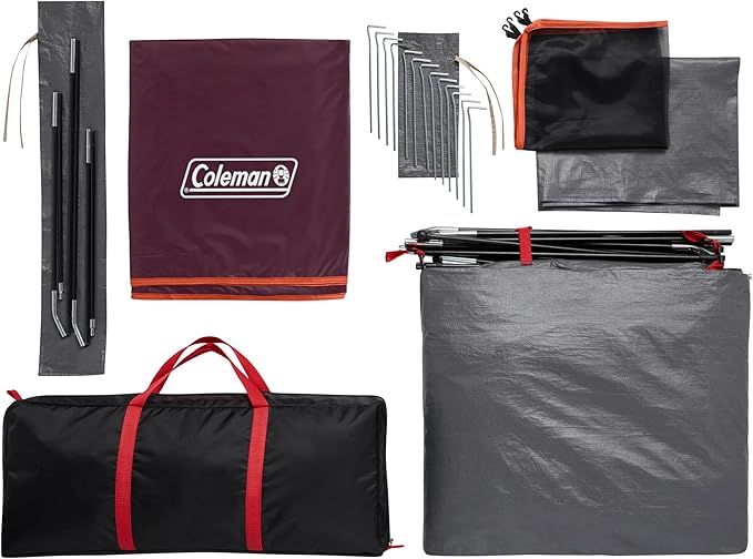 Coleman Skydome Tent with 5 Minute Setup,Weatherproof Tent with Rainfly & Carry Bag, 20% More Headroom Than Traditional Canopies