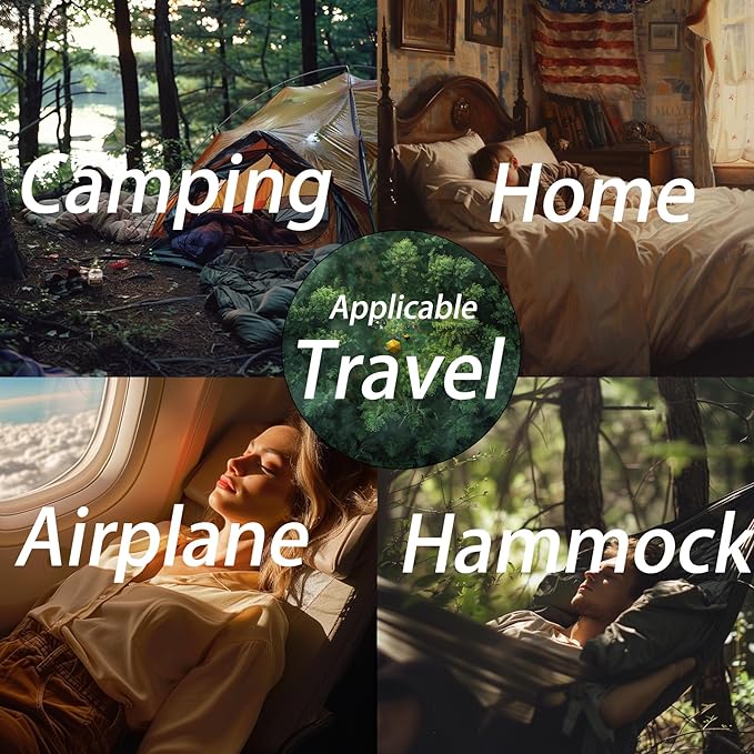 Travel Pillow Small Camping Pillow Memory Foam Bed Neck Soft Pillow Lightweight Easy to Carry Portable Cooling Home Pillow Removable Pillow Cover with Travel Storage Bag (Gray)