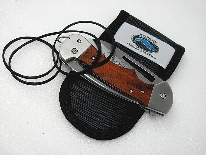 Tested at Sea WF300P Generation 2 Captain Professional Wood Handle Rigging Tool Knife