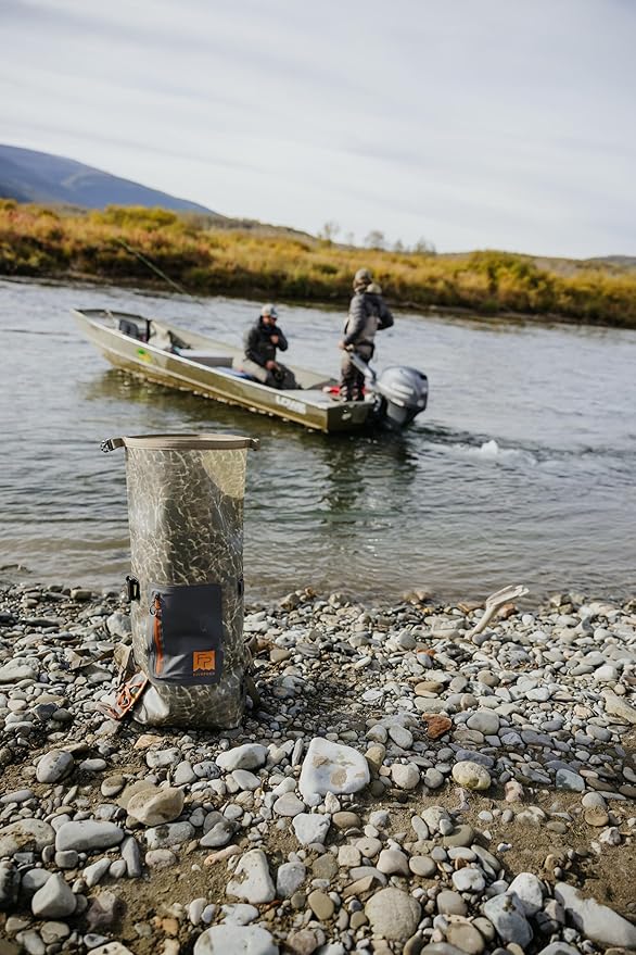 fishpond Wind River Roll-Top Waterproof Fishing Backpack For Tackle and Travel | Rolltop Backpack - Eco Shadowcast Camo