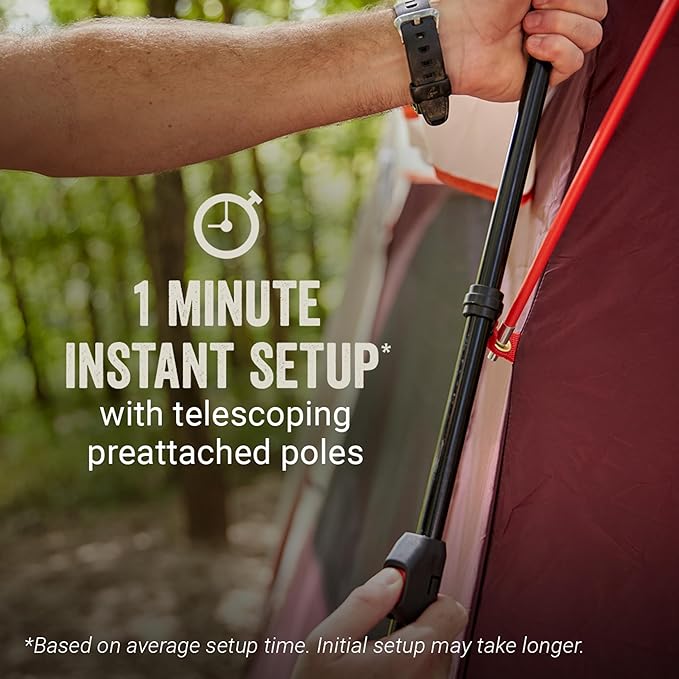 Coleman Skylodge Instant Camping Tent, BlackBerry