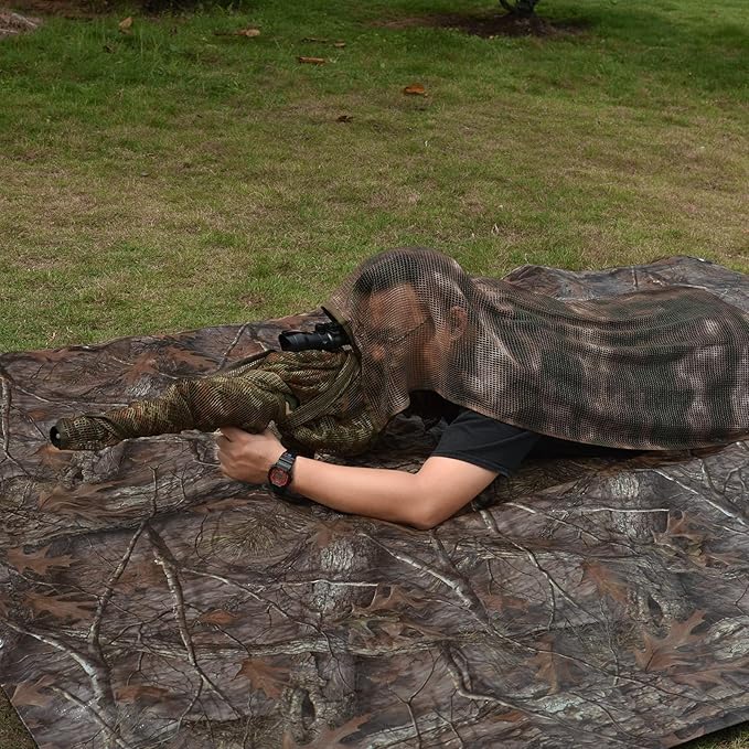 Heavy Duty 11 Mil Tarp Cover Waterproof UV Resistant Tarpaulin Used for Outdoor, Hunting, Camping, Backpacking, Canopy Tent, Ground Tarp, Cover Boat, Motorcycles, Roofs, Wood