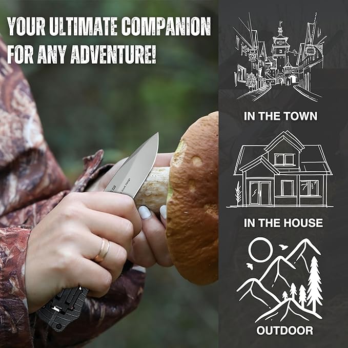 Worldwide Nutrition Bundle: Kershaw Select Fire Multi-Function Pocket Knife, 4-piece Bit Set and Driver, 3.4" 8Cr13MoV Steel Blade, Manual Washer Folding EDC and Multi-Purpose Key Chain