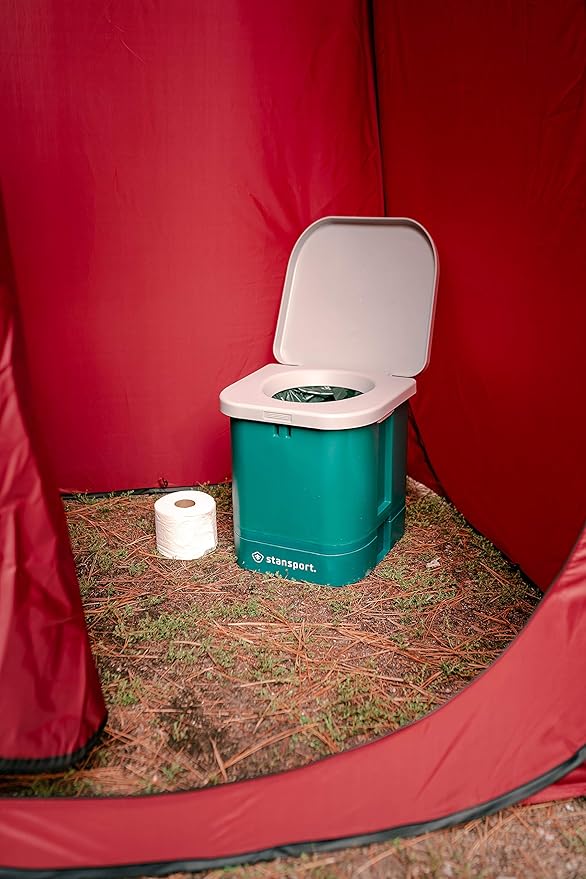 Stansport Disposable Toilet Bags - 3 Pack, Green, 17.7" L x 13.8" W