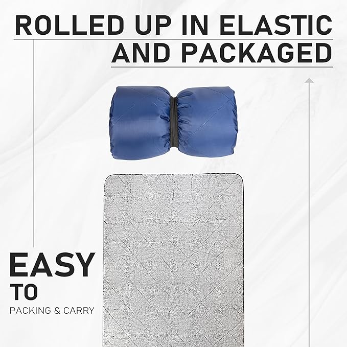 Solaris Stadium Outdoor Blanket, 60” x 80” Super Warm Soft Water-Resistant Camping Picnic Blanket for Outdoor Sport, Packable Windproof Emergency Blanket for Car Couch, Outdoor Ideal Gift