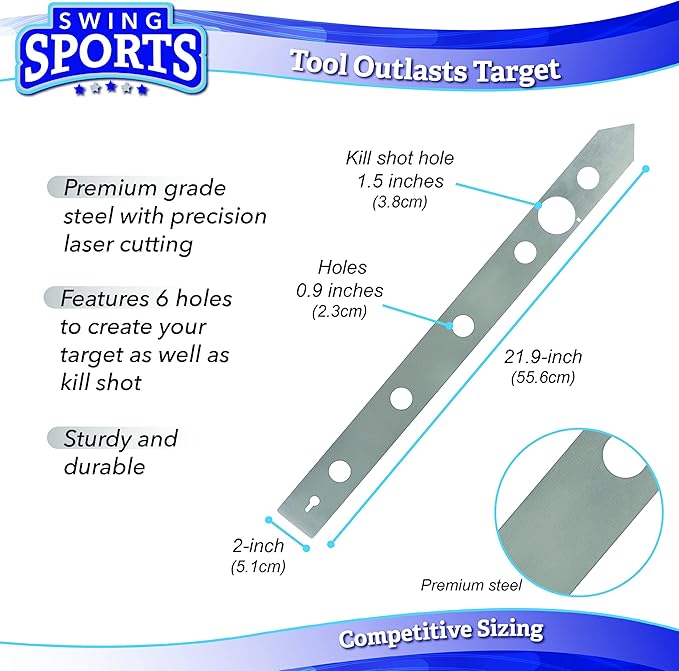Axe Target Template Stencil - Throwing Knives and Axe Throwing Targets Template Tool for Axe Throwing Game