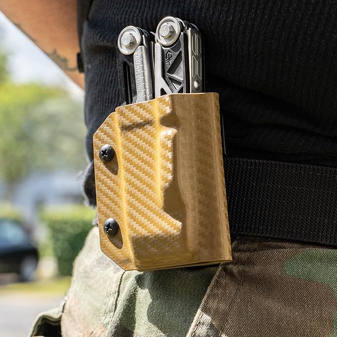 Clip & Carry Kydex Multitool Sheath for Gerber Dual-Force ~ Made in USA (Multi-Tool not Included) Multi Tool Holder Holster