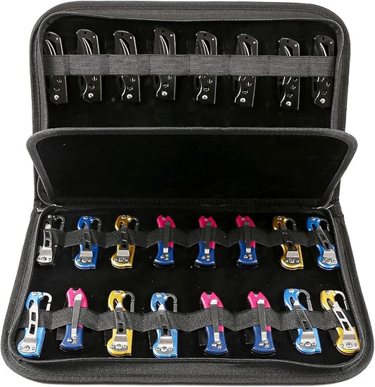 Knife Display Case, Pocket Knife Case with 32 Slots, Folding Knife Holder, Small Knife Storage Organizer, Knives Roll Collection Pouch Carrier Bag for Survival Tactical Outdoor for EDC Mini Knife