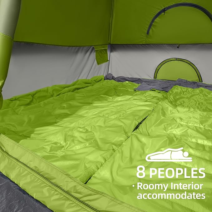 CAMEL CROWN Tents for Camping 4/8 Person Waterproof Quick Setup Folding Outdoor Backpacking Tents 4 People Family Hiking