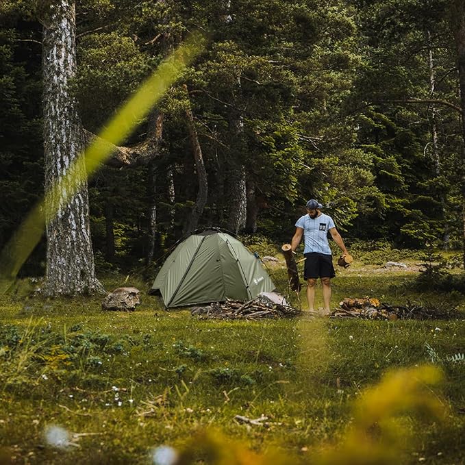 ShinHye Backpacking Tent for Camping, 1/2 Person Ultralight Backpacking Tent Easy Setup Tents Waterproof Lightweight Hiking Tents for Backpacking