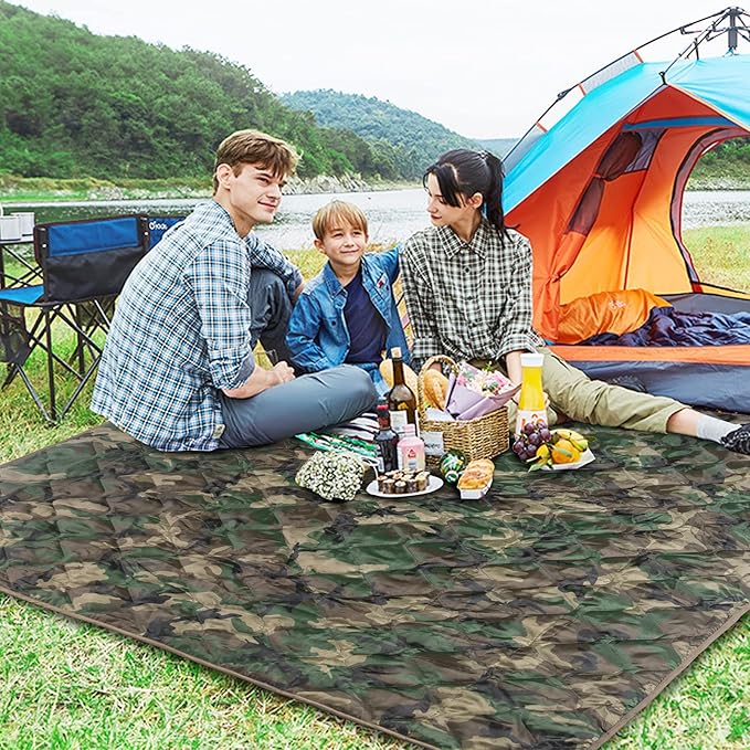 Poncho Liner Military Woobie Outdoor Camping Woobie Blanket for Travel, Beach, Grass, Picnic, Car Emergency, Outdoor, Survival