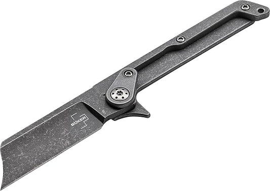 BOKER PLUS® Fragment Mini EDC Pocket Knife - Keychain Box Cutter Knife – two-hand-opening EDC Keychain Folding Knife