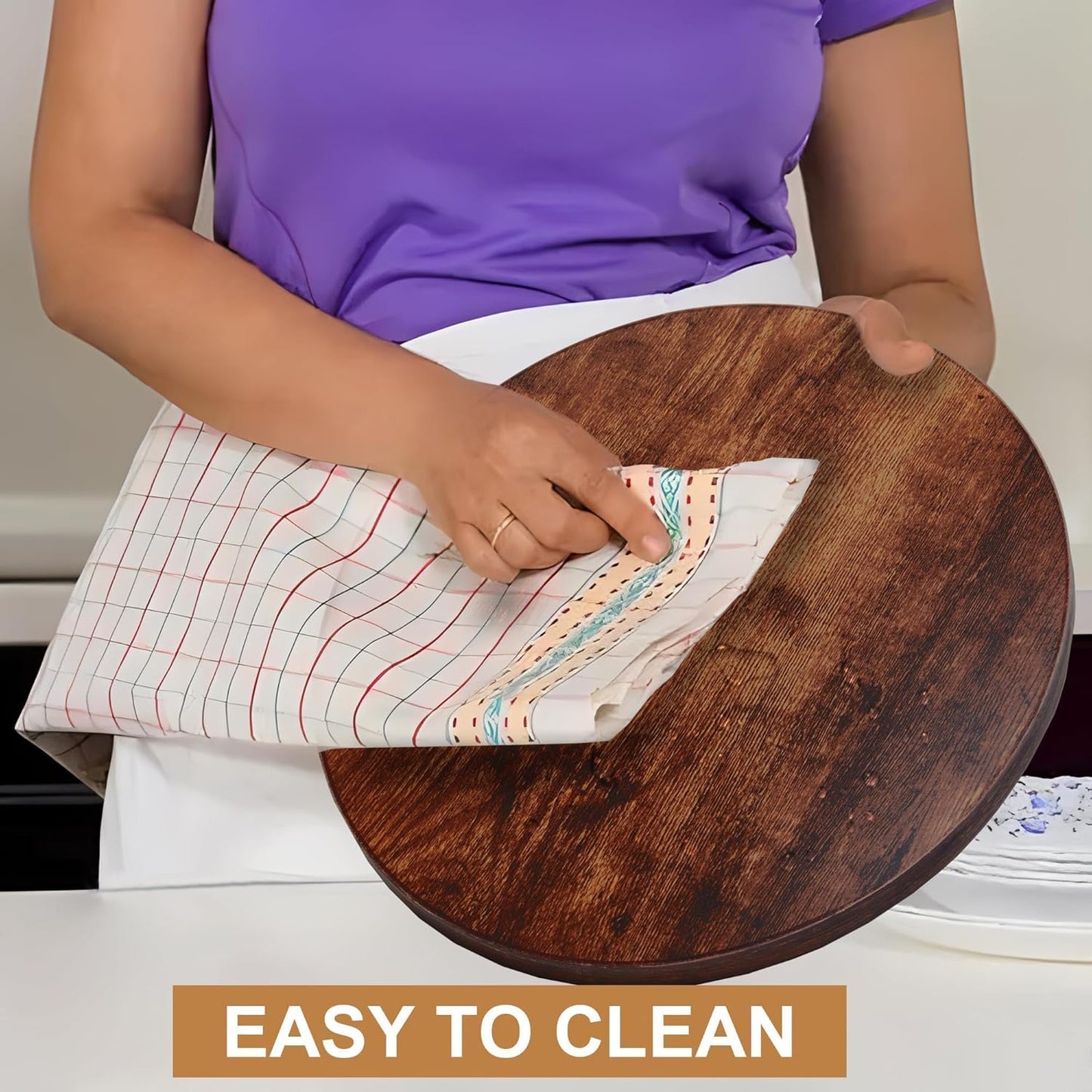 12-inch Lazy Susan Organizers, ACIAZAAZ Lazy Susan Turntable for Cabinet, Kitchen Turntable Storage for Table, Countertop, Pantry