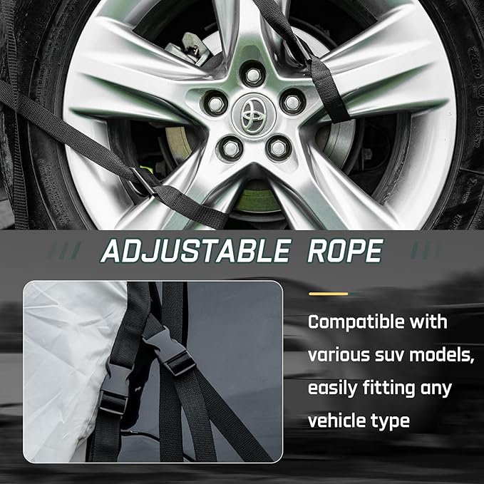 SUV Tents for Camping 6 Person Waterproof, Car Family Camping Tent with Tailgate Attachment for SUV, Jeep, Truck with Cap, Easy Setup Large Tent for Outdoor Camping