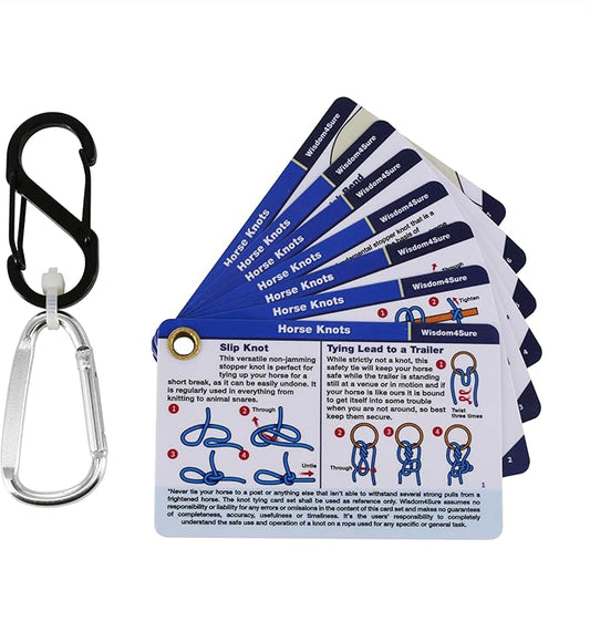 Harrison Howard Wisdom4Sure Comprehensive Knot Card Collection Horse, Outdoor, and Climbing Knots Card Set Waterproof Knot Tying Cards Ultimate Knot Guides