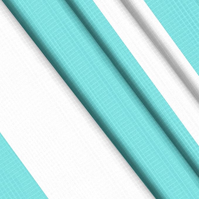 Stripe Beach Blanket Sandproof Waterproof, Extra Large 78"×86" Beach Mat for 1-4 Adults, Compact Lightweight Sand Free Picnic Mat Beach Essential Must Have-Blue&White Wide Stripes