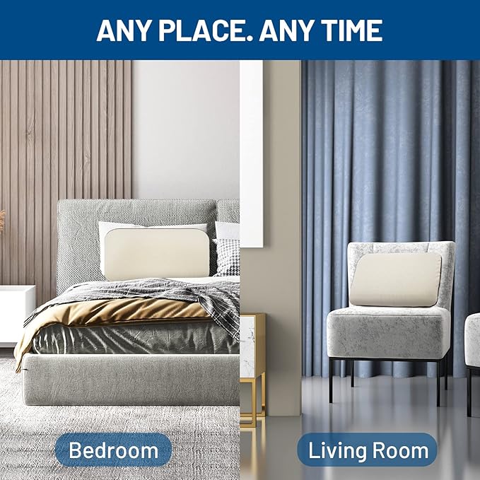 Beyondhome Portable Pillow for Camping, Travel, Backpacking, Airplanes, Road Trips, and Indoors, Compressible Polyurethane Sleeping Pillow