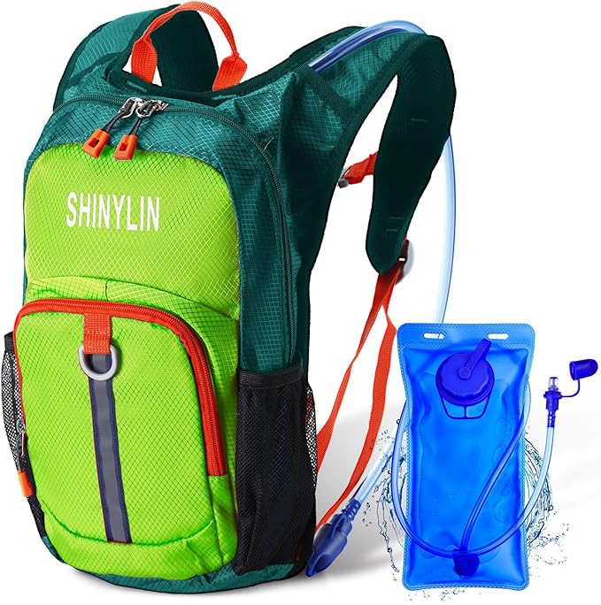 1 Pcs Kids Hydration Backpack with 1.5L Hydration Water Bladder Lightweight Water Backpack Hydration Pack