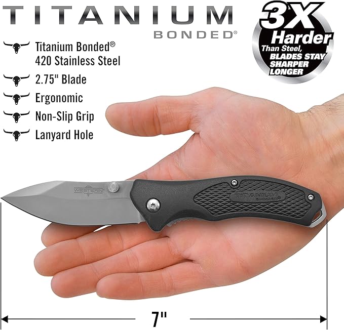 Camillus Western BlacTrax Folding Knife