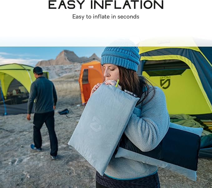 NEMO Fillo Elite Ultralight Pillow | Inflatable Backpacking Pillow for Travel, Backpacking, and Camping, Huckleberry